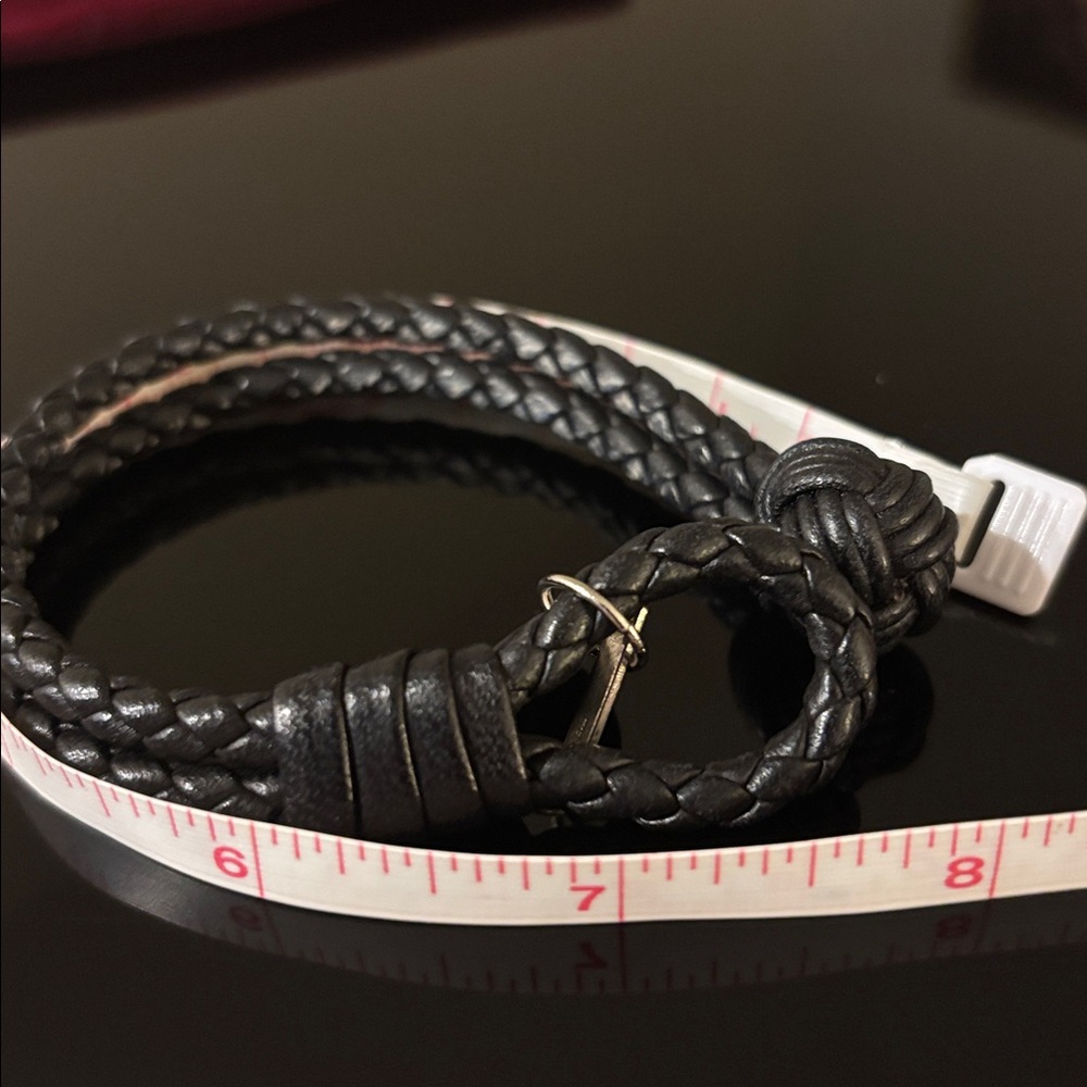 BOTTEGA VENETA❤️🌟DOUBLE BRAIDED BLACK BEACELET⭐️ - Picture 6 of 7